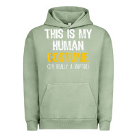 Pigment Oil Green human costume raptor halloween velociraptor lazy easy t shirt Urban Hoodie - baoMotion