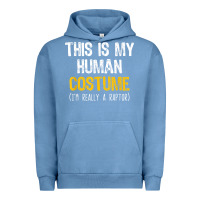 Pigment Pebble Blue human costume raptor halloween velociraptor lazy easy t shirt Urban Hoodie - baoMotion