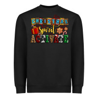 Black christmas spirit activate Heavyweight Sweatshirt - AdoDesignShop