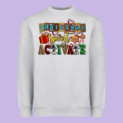 Christmas Spirit Activate Heavyweight Sweatshirt Designed By Adodesignshop