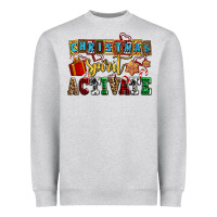 Heather Grey christmas spirit activate Heavyweight Sweatshirt - AdoDesignShop