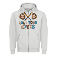 Dove Grey calm your mitts Zipper Hoodie - AdoDesignShop