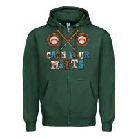 Sports Green calm your mitts Zipper Hoodie - AdoDesignShop