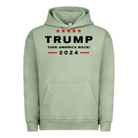 Pigment Oil Green donald trump 2024 take america back Urban Hoodie - baoMotion