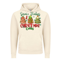 Vintage Artic snow flakes and christmas cakes Vintage Hoodie - FaDigitalArtStudio
