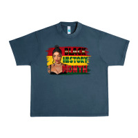 Midnight Navy black history month black girl Urban Heavy Tee - FaDigitalArtStudio