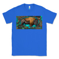 True Royal Bison with leopard and turquoise Classic Tee - RanaPortraitStore