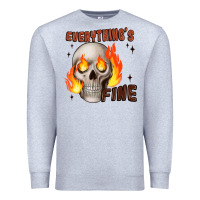 Heather Grey everythings fine Premium Sweatshirt - JahusDesignShop