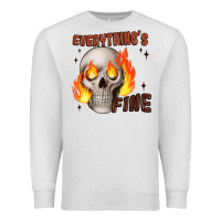 Oatmeal Heather everythings fine Premium Sweatshirt - JahusDesignShop
