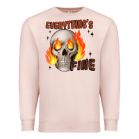 Pale Pink everythings fine Premium Sweatshirt - JahusDesignShop