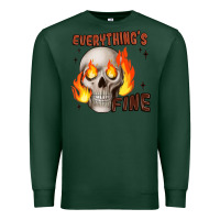 Sports Green everythings fine Premium Sweatshirt - JahusDesignShop