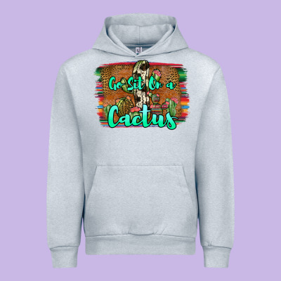 Go Sit On A Cactus Urban Hoodie Designed By Jahusdesignshop