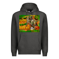 Charcoal Heather Trick Rawr Treat Premium Hoodie - LillyAllenDesigns