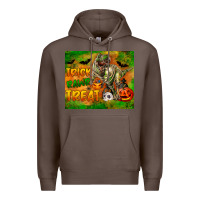 Coffee Trick Rawr Treat Premium Hoodie - LillyAllenDesigns