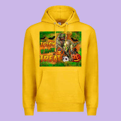 Trick Rawr Treat Premium Hoodie Designed By Lillyallendesigns