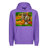 Purple Trick Rawr Treat Premium Hoodie - LillyAllenDesigns