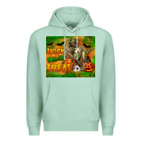 Seafoam Trick Rawr Treat Premium Hoodie - LillyAllenDesigns