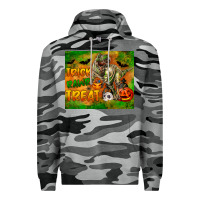 Slate Camo Trick Rawr Treat Premium Hoodie - LillyAllenDesigns