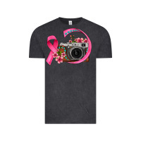 Vintage Black floral cancer ribbon vintage camera Vintage Tee - FaDigitalArtStudio