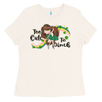 Bone St. Patrick' Too cute to pinch Ladies Tee - CowGirlArtShop