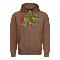 Chestnut puerto rico Zipper Hoodie - AdoDesignShop