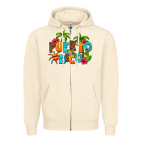 Sandshell puerto rico Zipper Hoodie - AdoDesignShop