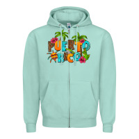 Seafoam puerto rico Zipper Hoodie - AdoDesignShop