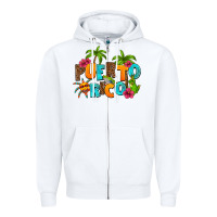 White puerto rico Zipper Hoodie - AdoDesignShop