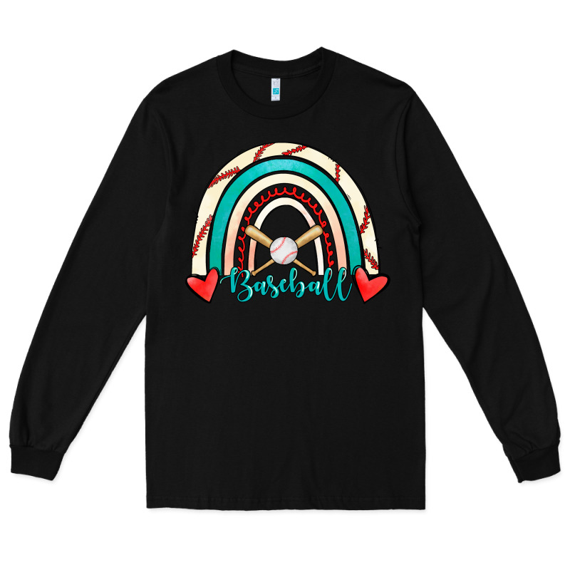 Baseball Rainbow Long Sleeve Tee by RanaPortraitStore | Teevron