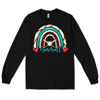Black Baseball Rainbow Long Sleeve Tee - RanaPortraitStore