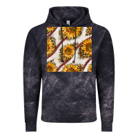 Cloud Black baseball sunflowers and leopard seamless pattern Vintage Hoodie - BundleAndBundleShop