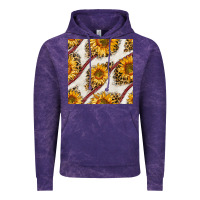 Cloud Purple baseball sunflowers and leopard seamless pattern Vintage Hoodie - BundleAndBundleShop