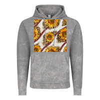 Cloud Rock baseball sunflowers and leopard seamless pattern Vintage Hoodie - BundleAndBundleShop