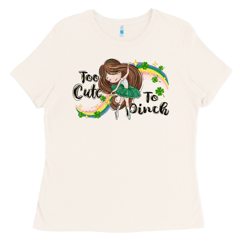 St. Patrick' Too Cute To Pinch Ladies Tee by CowGirlArtShop | Teevron