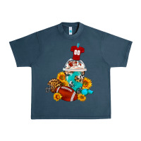 Midnight Navy Football Frappe Coffee Urban Heavy Tee - FaDigitalArtStudio