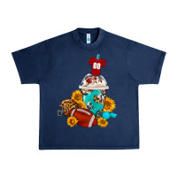 Navy Football Frappe Coffee Urban Heavy Tee - FaDigitalArtStudio
