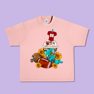 Football Frappe Coffee Urban Heavy Tee Designed By Fadigitalartstudio