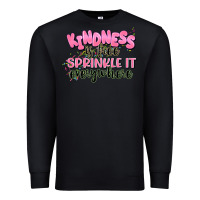 Black kindness is free sprinkle it everywhere Premium Sweatshirt - JahusDesignShop