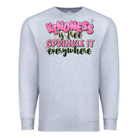 Heather Grey kindness is free sprinkle it everywhere Premium Sweatshirt - JahusDesignShop
