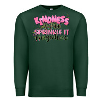 Sports Green kindness is free sprinkle it everywhere Premium Sweatshirt - JahusDesignShop
