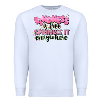 White kindness is free sprinkle it everywhere Premium Sweatshirt - JahusDesignShop