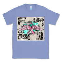 Cancer Ribbon With Angel Wings Classic Tee | Teevron
