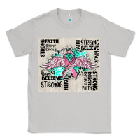Moon Dust cancer ribbon with angel wings Classic Tee - CowGirlArtShop