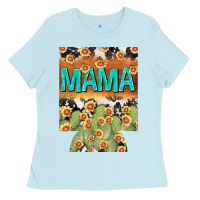 Baby Blue Western Mama can cooler Mother's Day Ladies Tee - HowdyJamesFarm