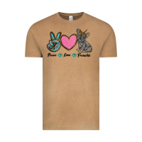 Vintage Camel peace love frenchie Vintage Tee - RanaPortraitStore