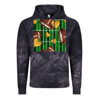 Cloud Black american football field and hearts seamless pattern Vintage Hoodie - BundleAndBundleShop