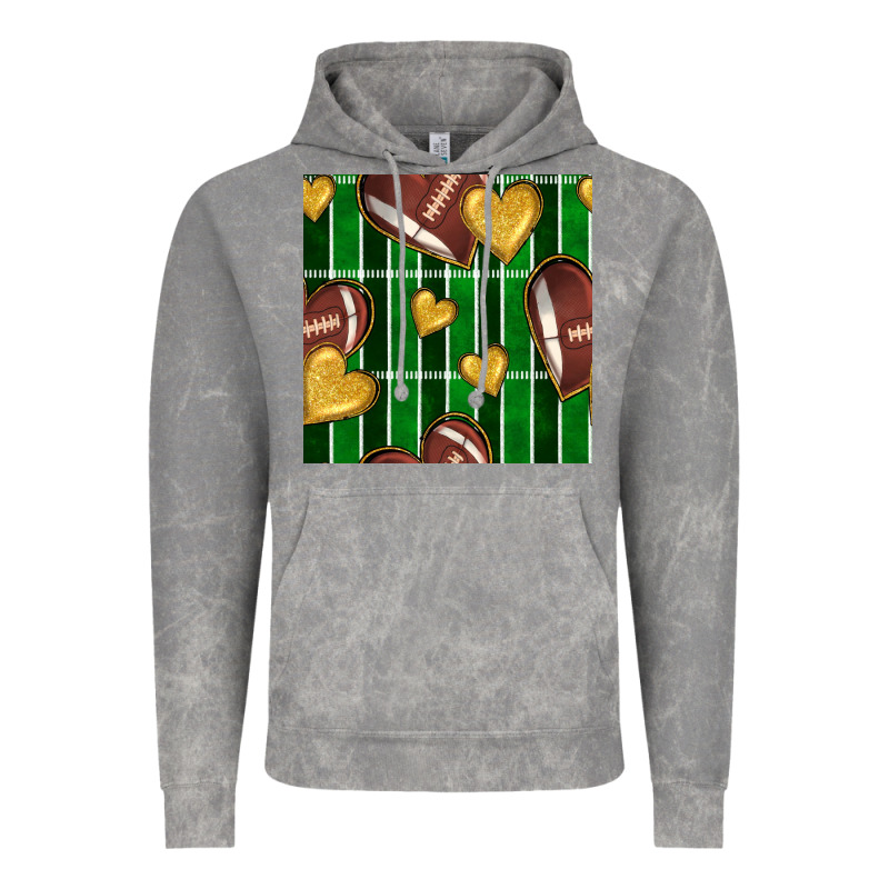 American Football Field And Hearts Seamless Pattern Vintage Hoodie by BundleAndBundleShop | Teevron