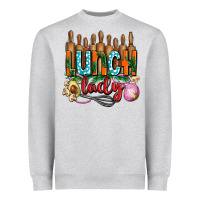 Heather Grey lunch lady with onions Heavyweight Sweatshirt - AdoDesignShop