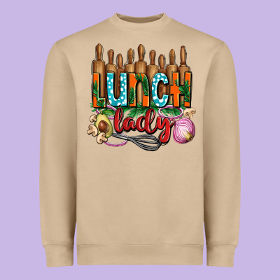 Lunch Lady With Onions Heavyweight Sweatshirt Designed By Adodesignshop