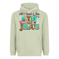 Matcha all i need is the gym and jesus Heavyweight Hoodie - JahusDesignShop